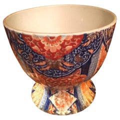 Grand bac à plantes japonais en porcelaine Imari Porcelain du 19ème siècle