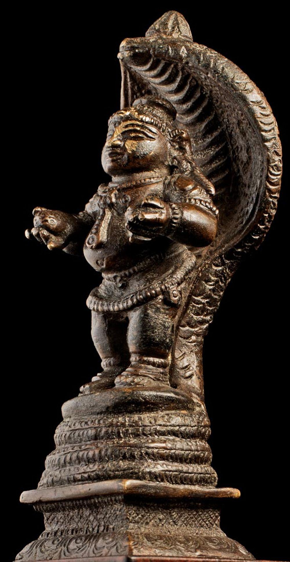 Anglo-Indian 19th C Indian Bronze Figure, 8900