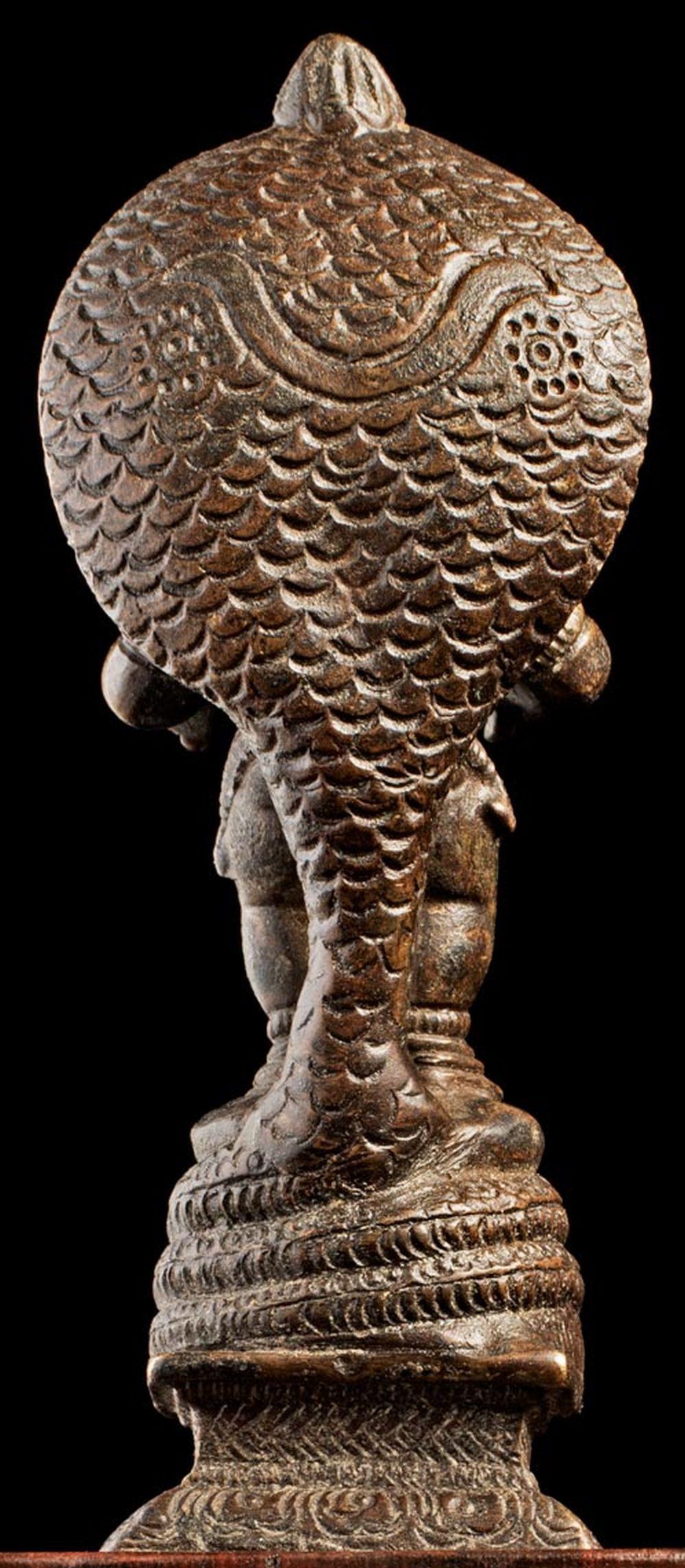 19th C Indian Bronze Figure, 8900 In Good Condition In Ukiah, CA