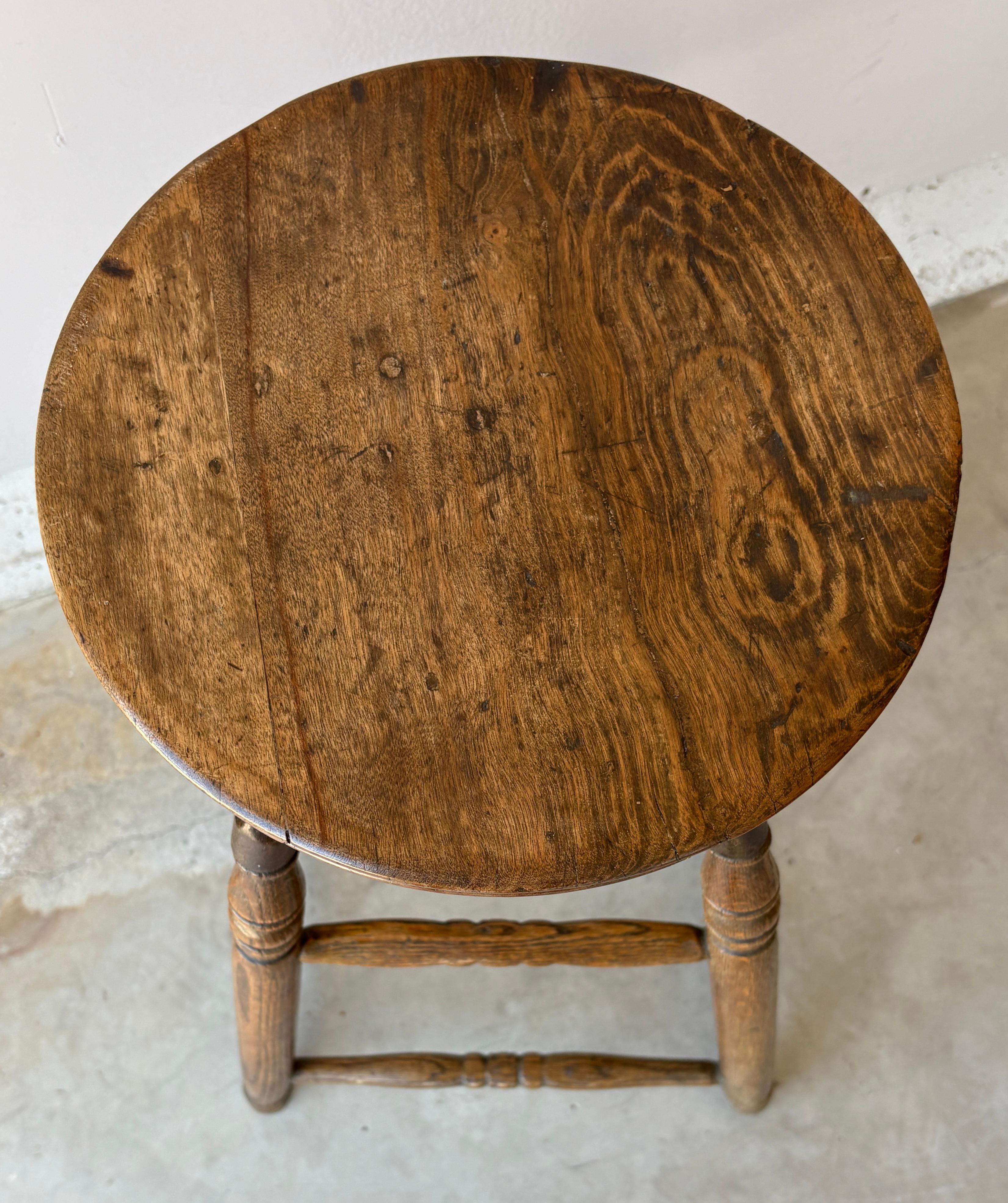 Américain 19Thc Tabouret de bar industriel pivotant en vente