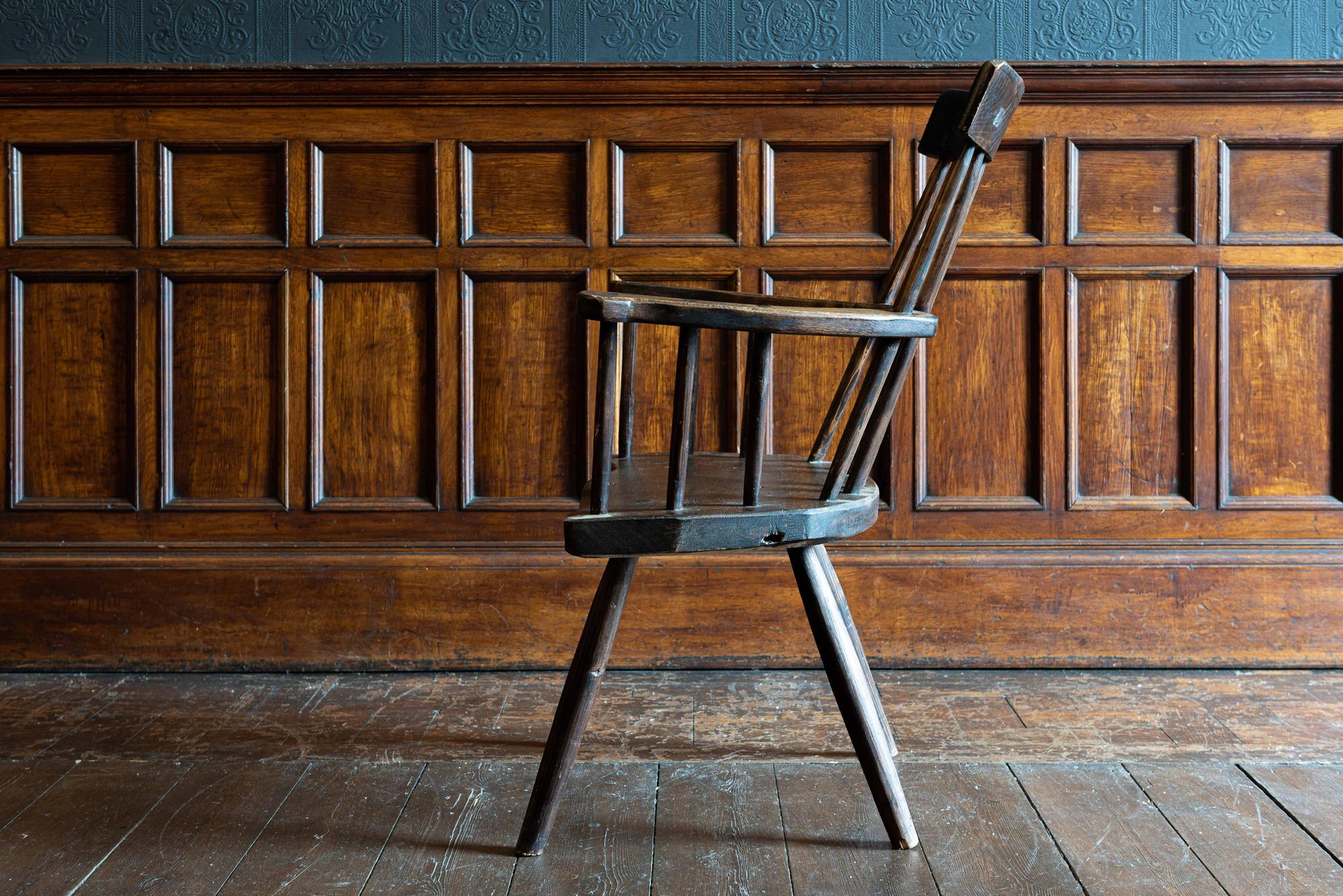 Pine 19th Century Irish Famine Chair