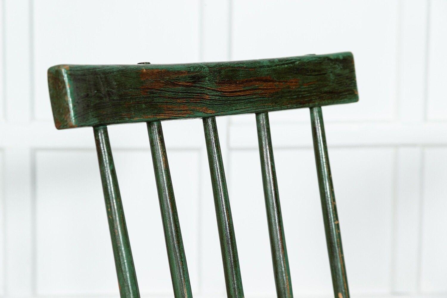 circa 1810
19thC Irish Vernacular Painted Ash, Elm & Pine Hedge Chair
sku 1641
W51 x D32 x H77 cm
Seat height 37 cm