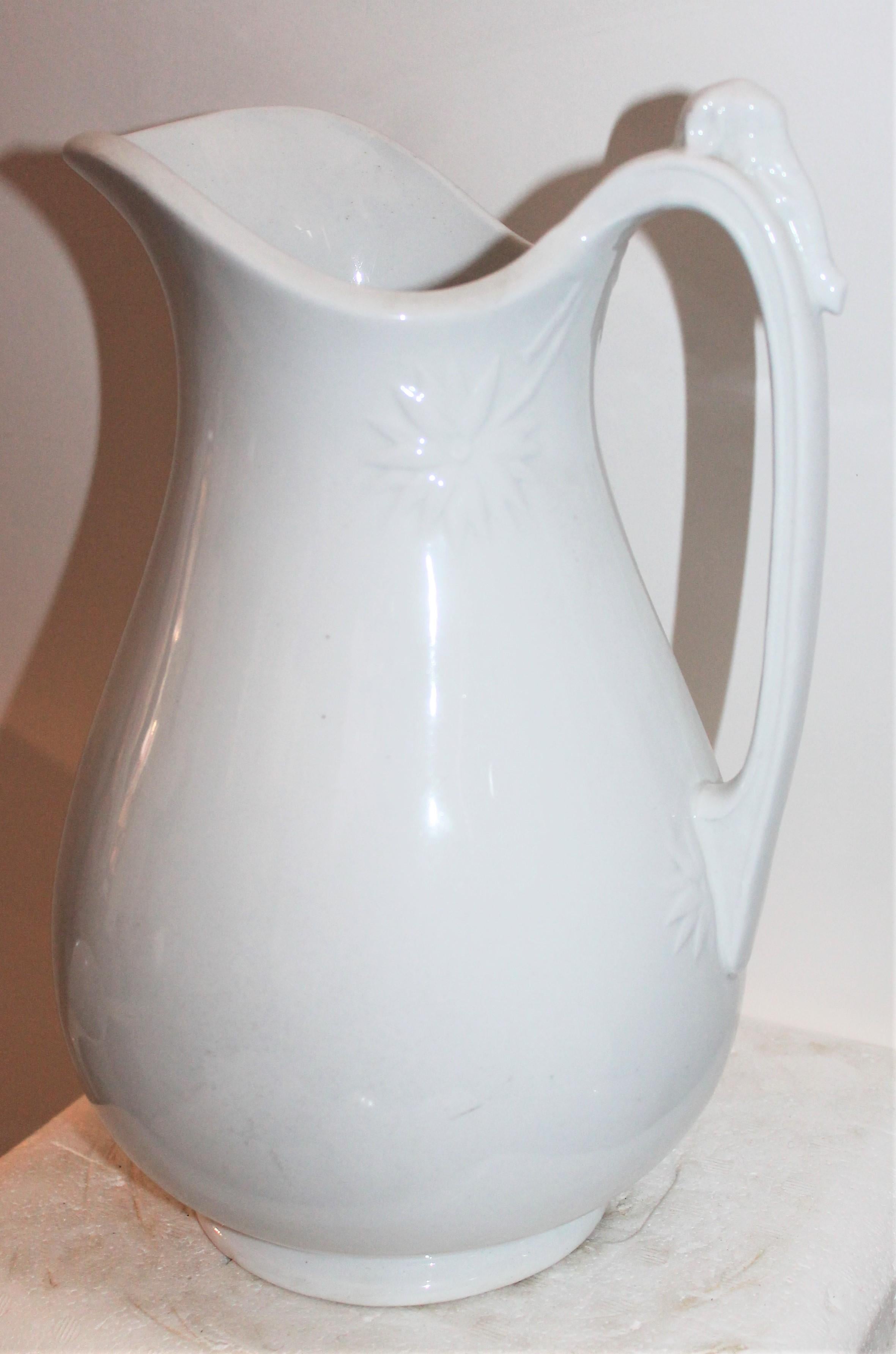 Other 19th Century Iron Stone Water Pitchers, Collection of Four
