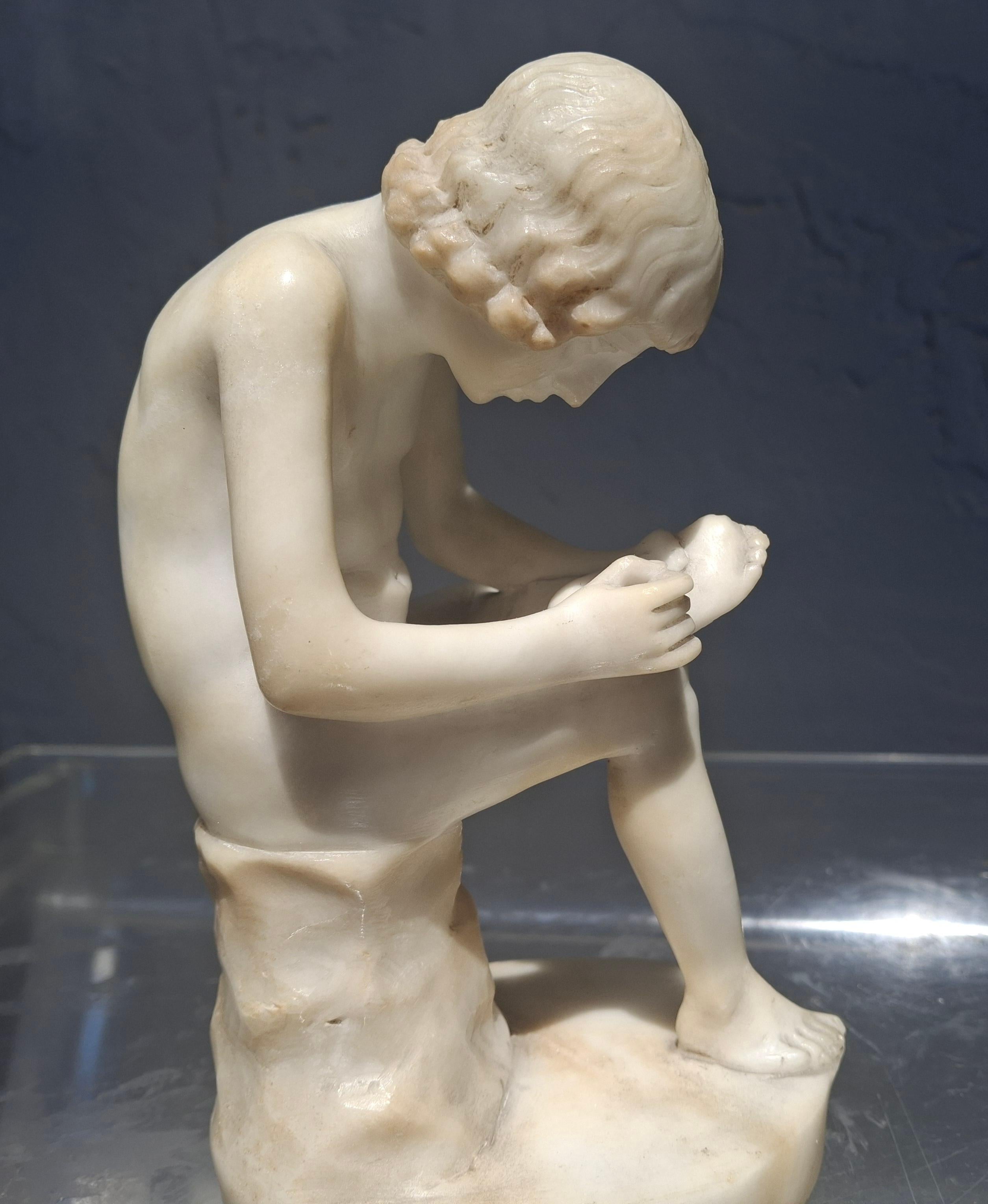 Scultura in marmo del Grand Tour italiano del XIX secolo 