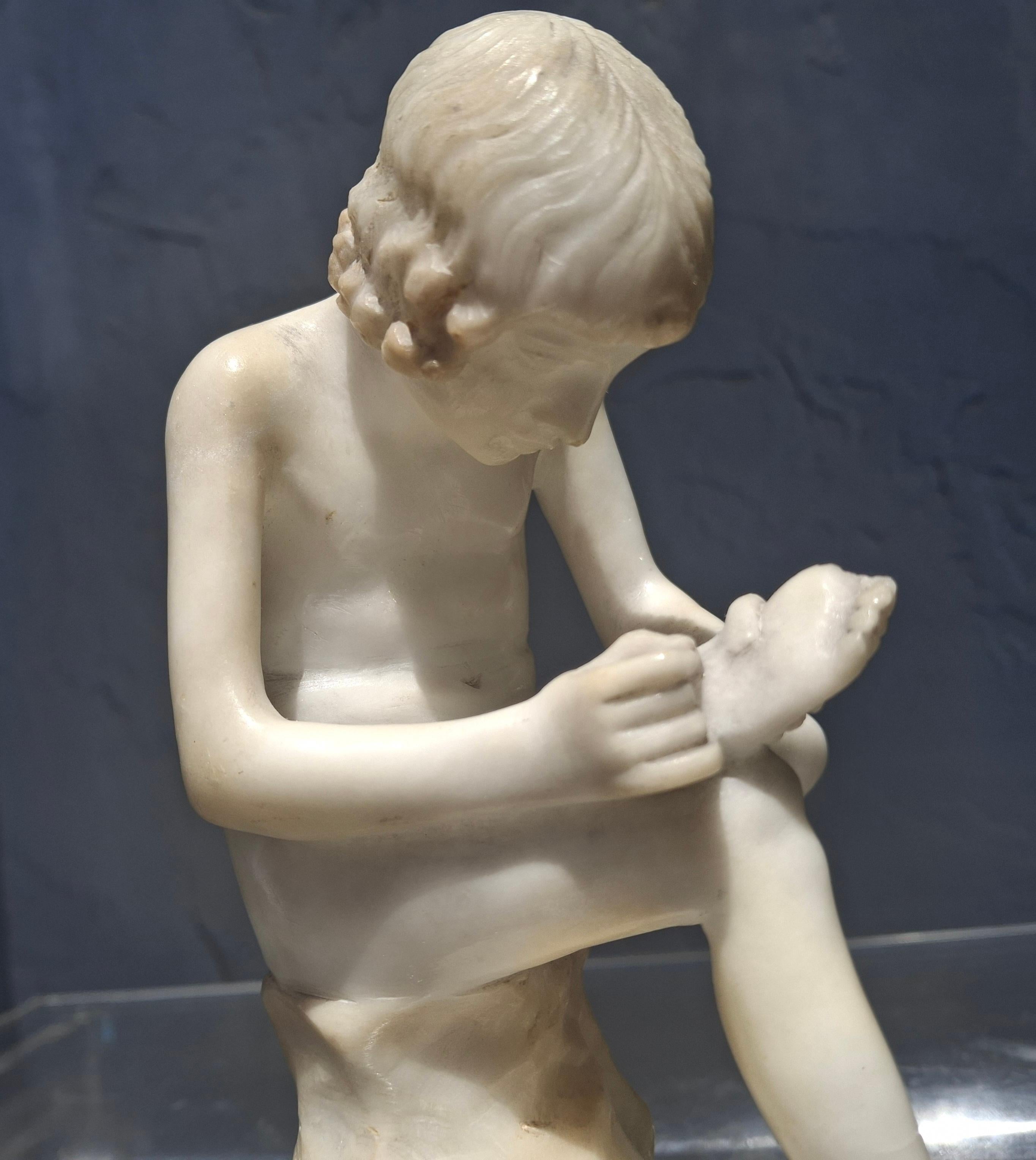 Scultura in marmo del Grand Tour italiano del XIX secolo 