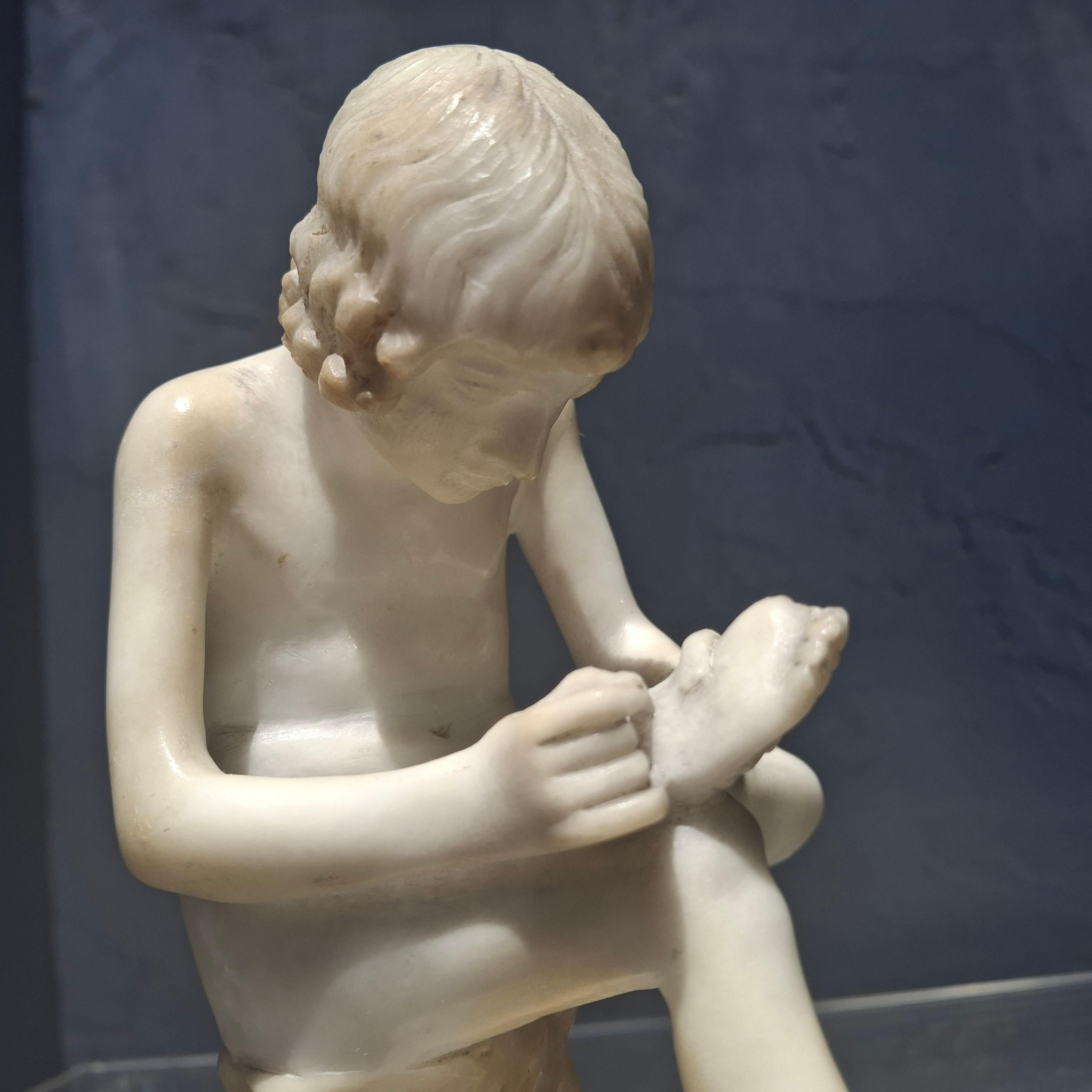 Scultura in marmo del Grand Tour italiano del XIX secolo 