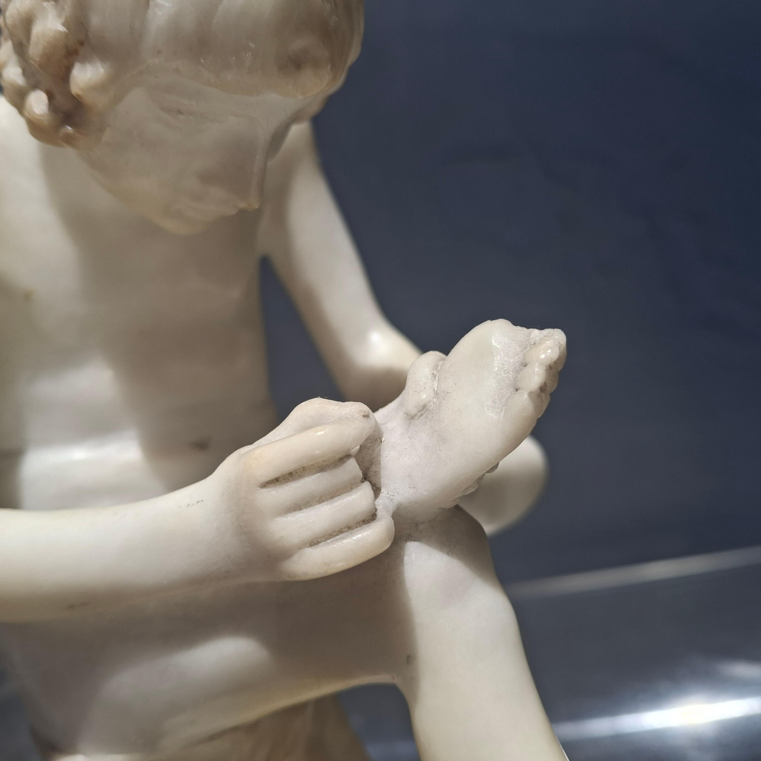 Scultura in marmo del Grand Tour italiano del XIX secolo 