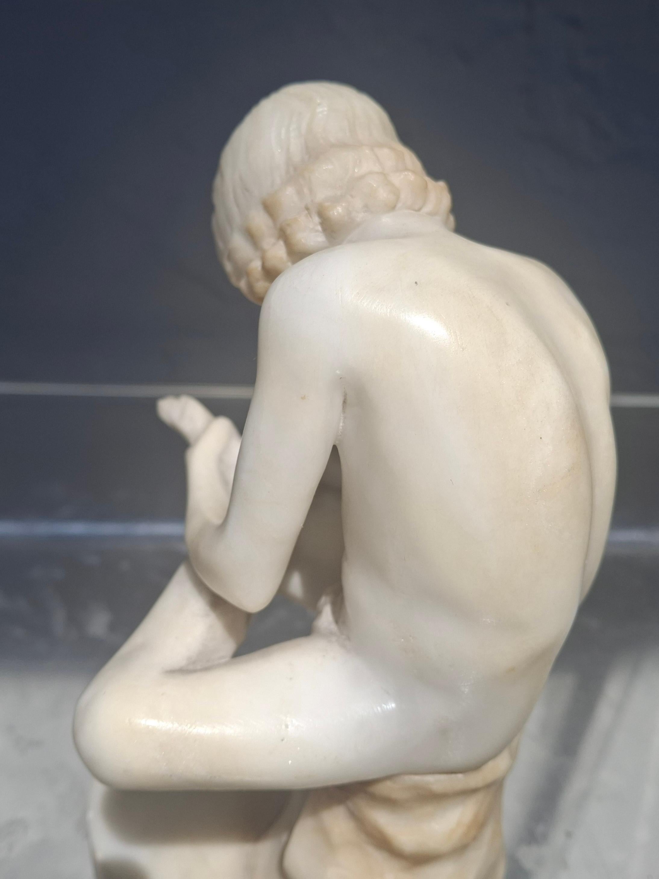 Scultura in marmo del Grand Tour italiano del XIX secolo 
