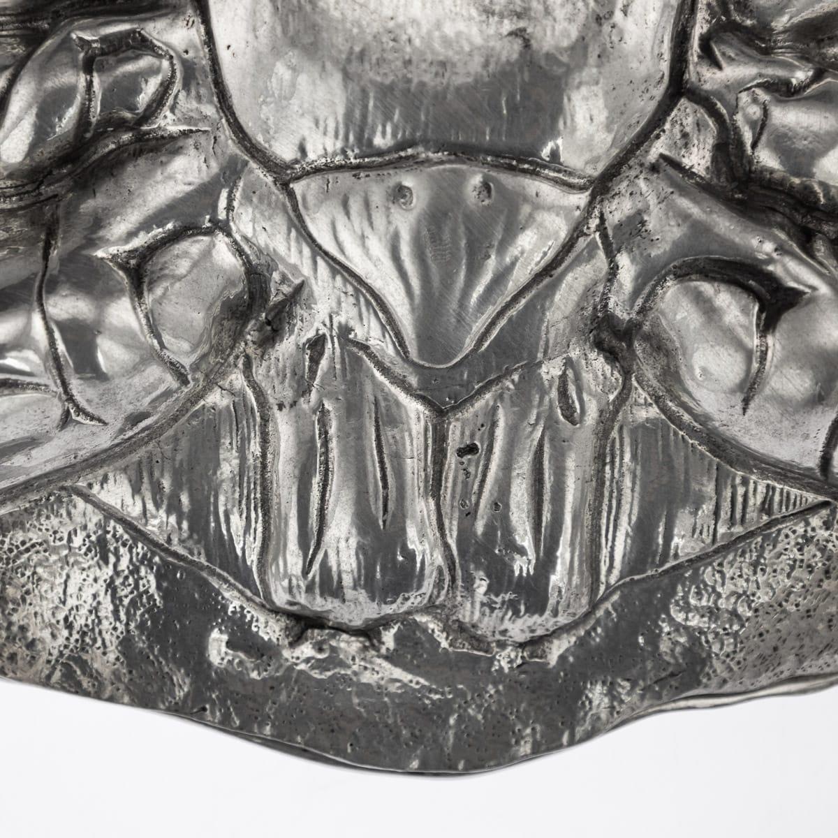 20th Century Italian Pewter Crab Caviar Dish, Figura Piero Per Atena, circa 1970 12