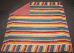 Colcha Jacobs Coat del Siglo XIX, Barras Partidas de Pensilvania