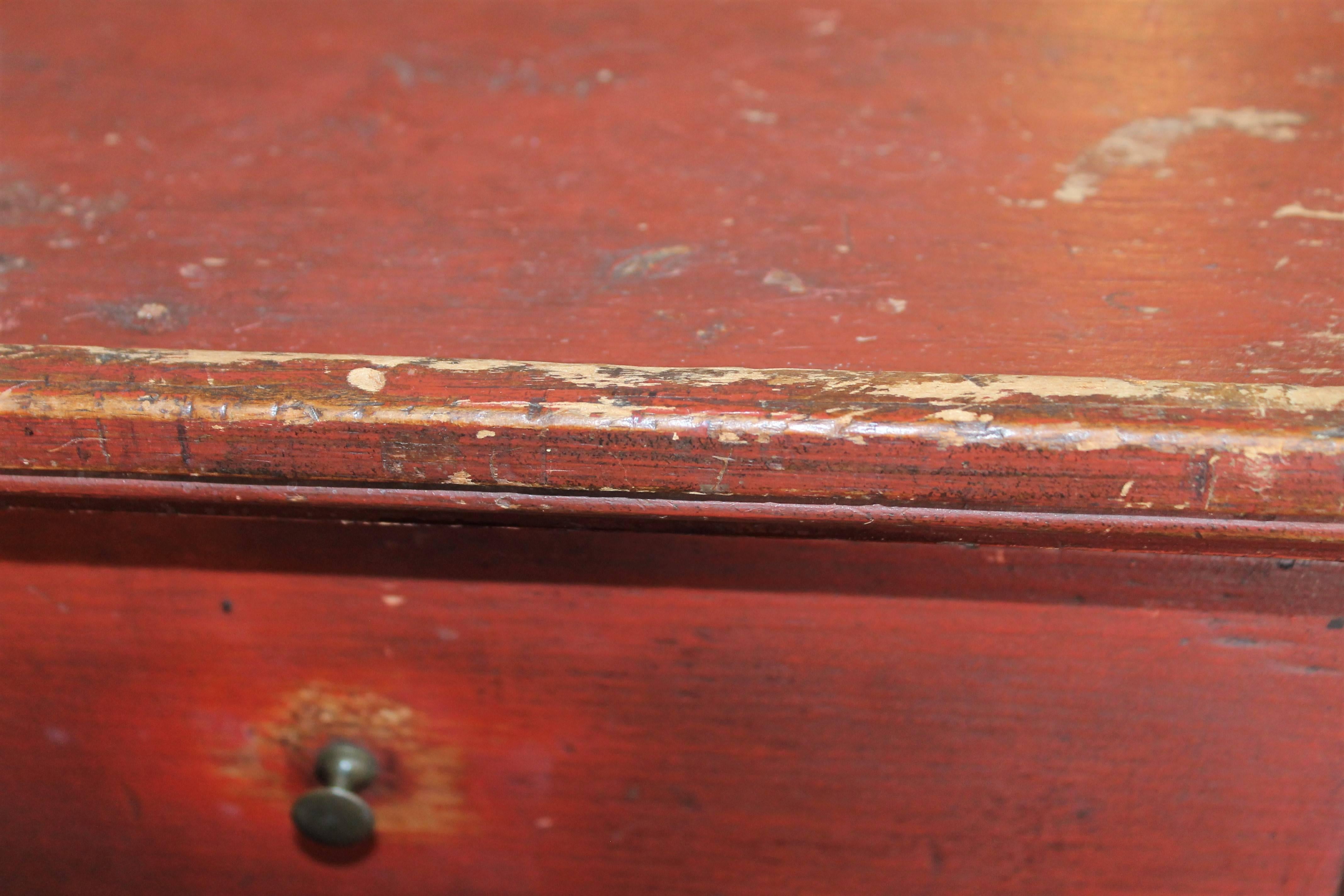 19th Century Cupboard with Original Paint from Vermont 1