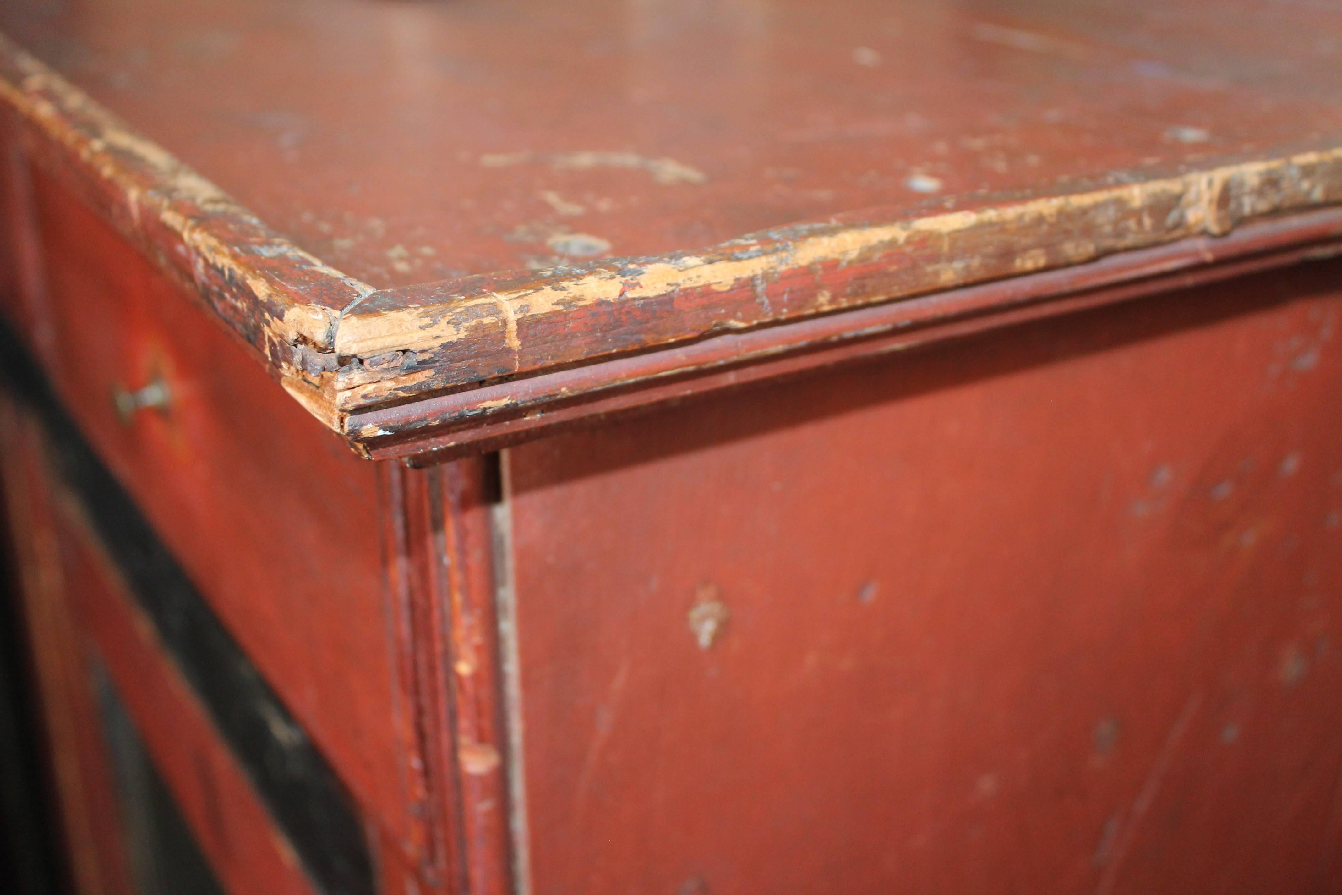 19th Century Cupboard with Original Paint from Vermont 12