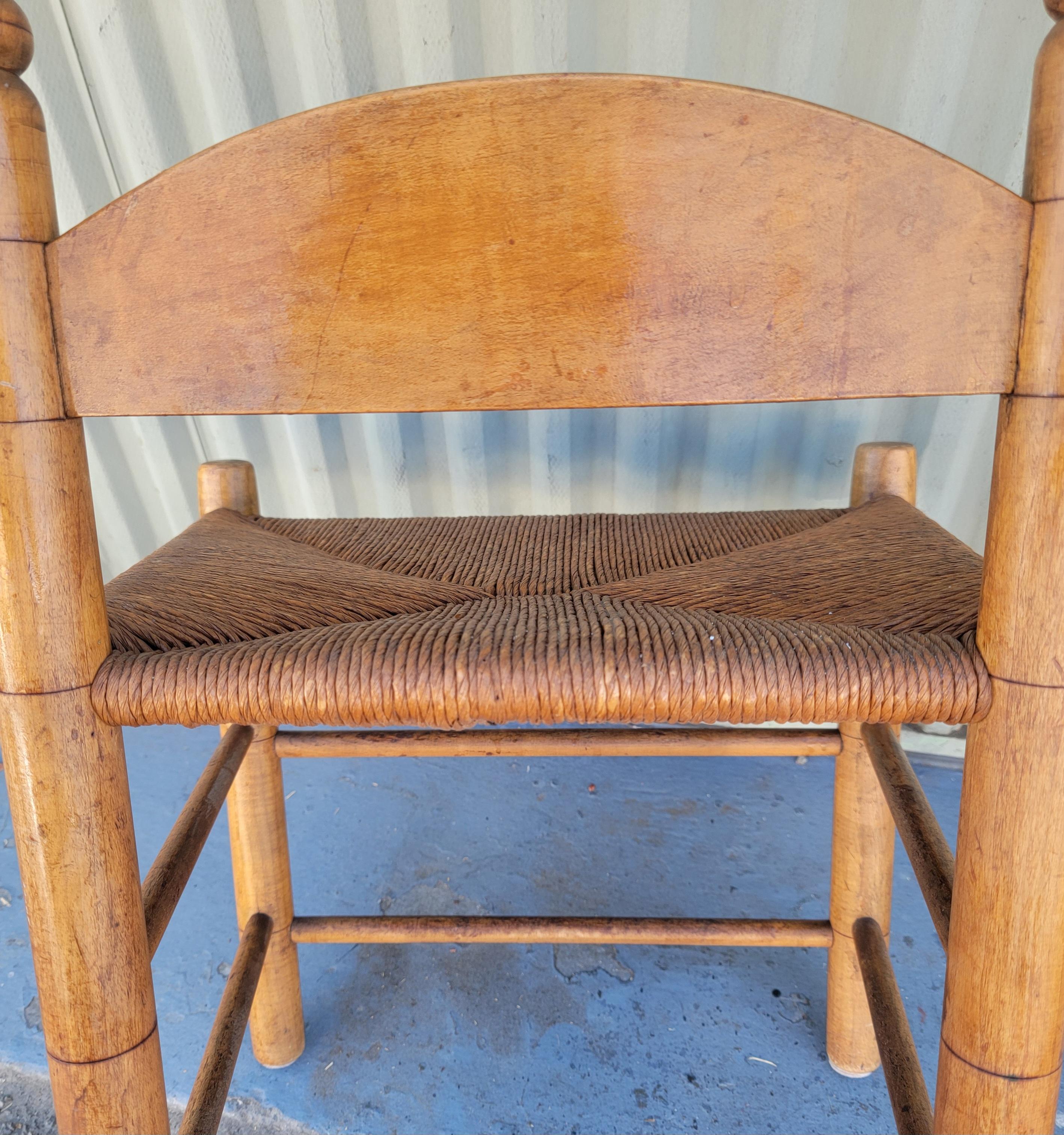 Stile Adirondack Sedia con schienale a scaletta del XIX secolo in vendita