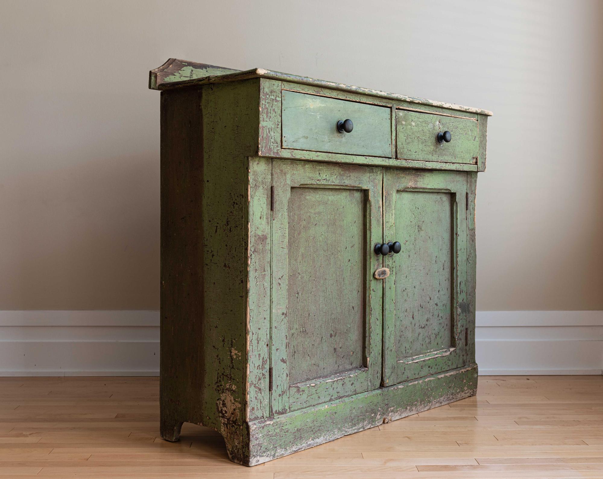 Hand-Painted 19thC Lanark County Painted Buffet