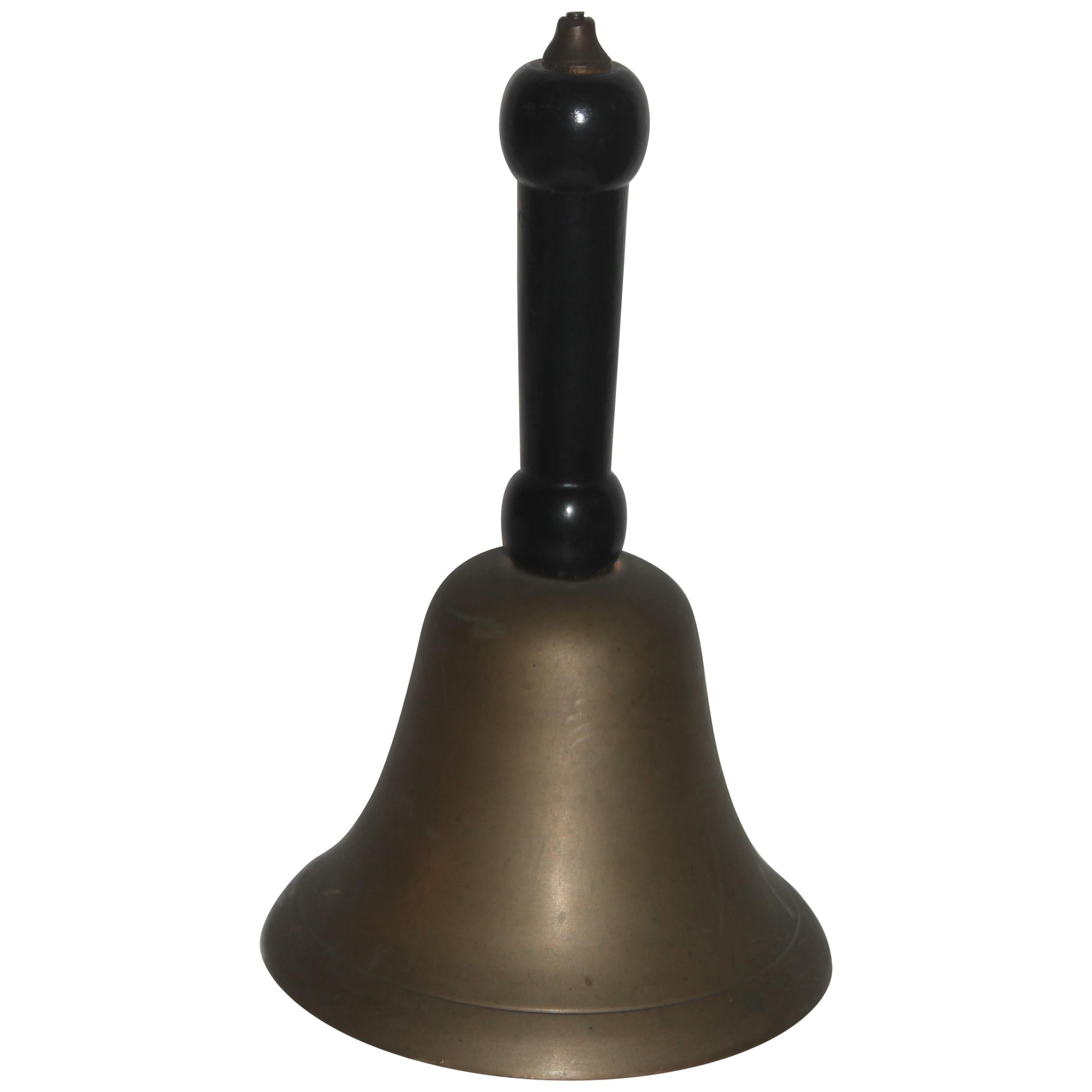 19th Century Large Brass Dinner Bell