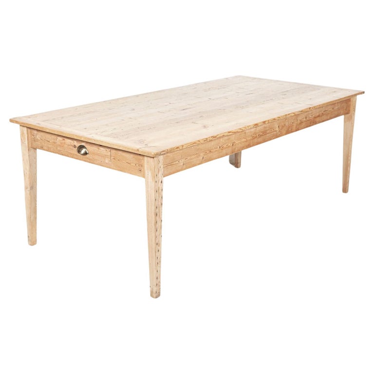 19th C Large English Pine Farmhouse Table For Sale at 1stDibs english