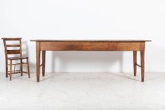 19thC Large English Vernacular 2 Plank Work Table