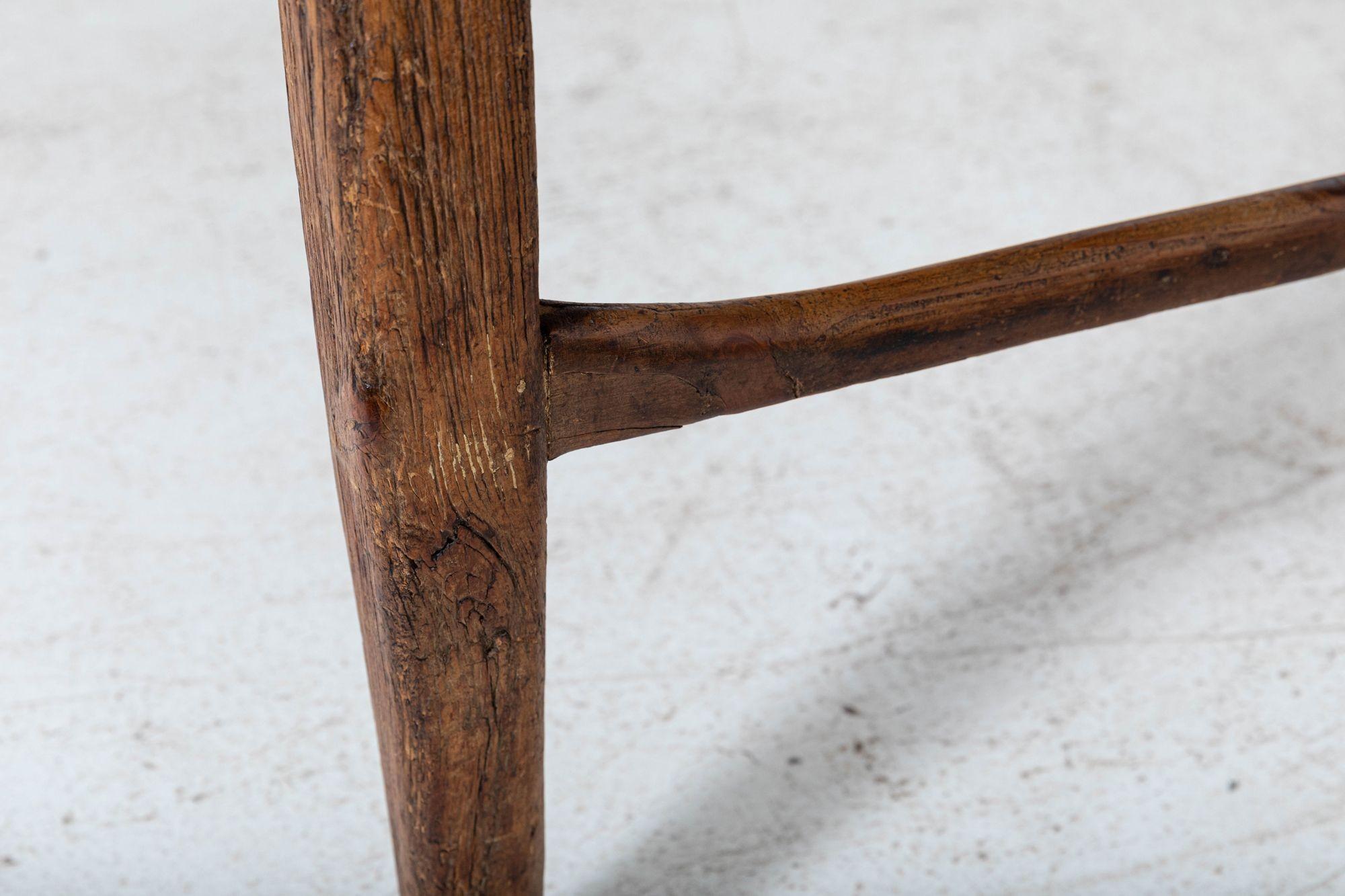 Milieu du XIXe siècle Grande table de travail à 2 planches vernaculaire anglaise du 19e siècle en vente