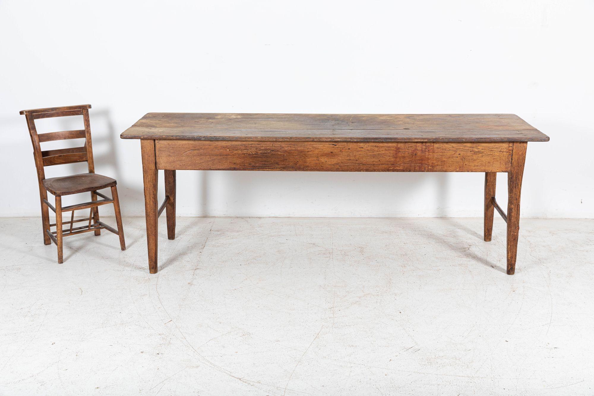 Fruitiers Grande table de travail à 2 planches vernaculaire anglaise du 19e siècle en vente