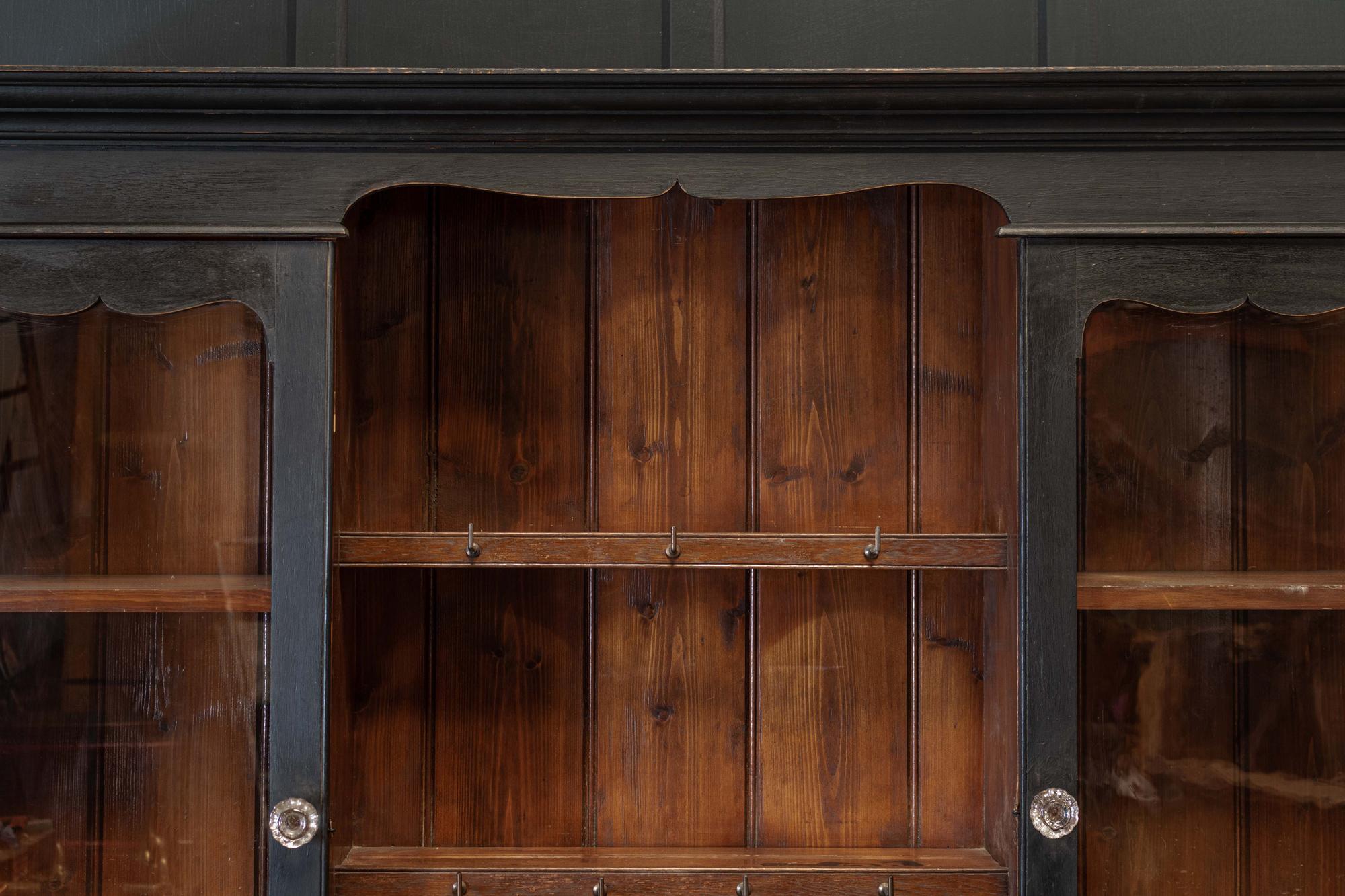 19thC Large Oak Ebonised Welsh Dresser For Sale 7