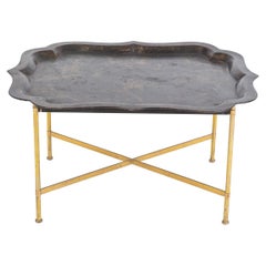 19thC Large Regency Chinoiserie Toleware Tray Table