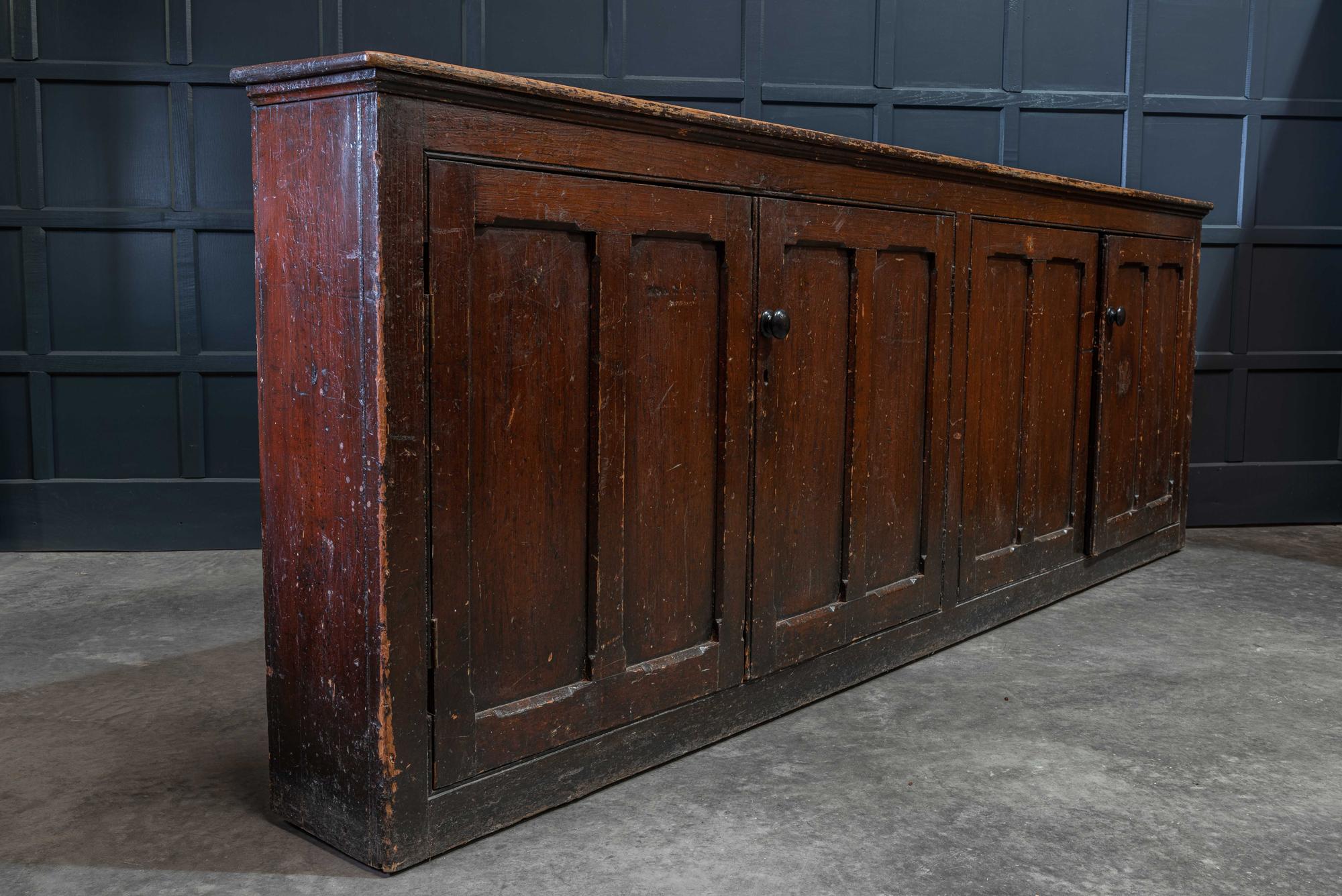 19th Century Large Welsh Pine Bible Cupboard 1