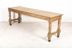 Grande bancone / tavolo di smistamento dell'ufficio postale in pino gallese del XIX secolo