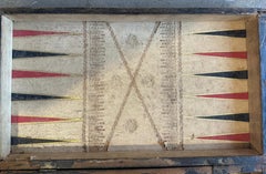 19thc Leather Top Game Board