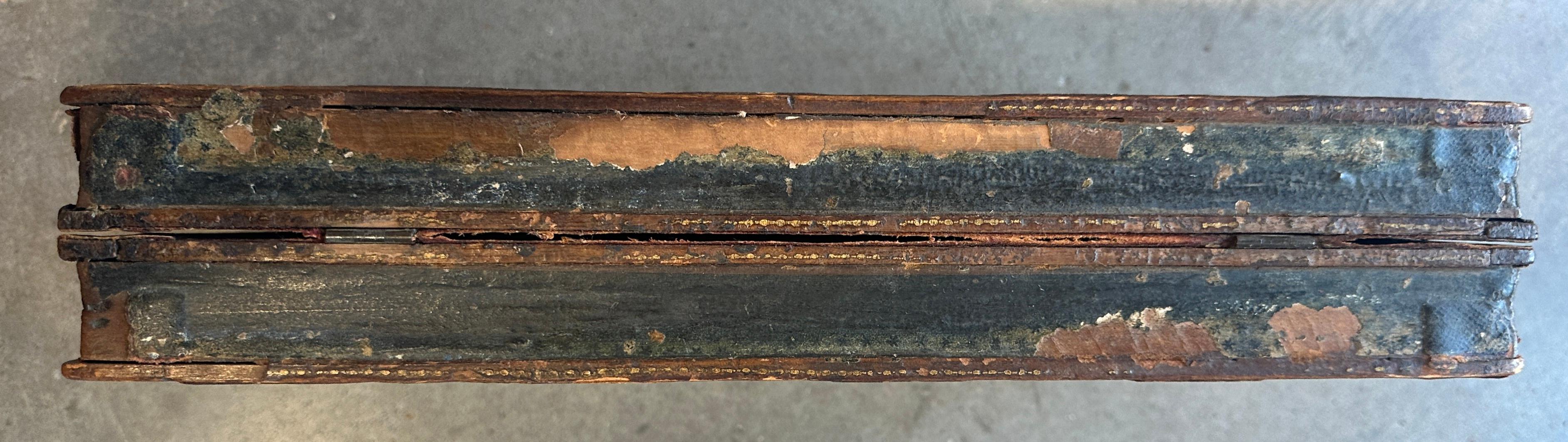 Adirondack 19thc Leather Top Game Boards Box For Sale