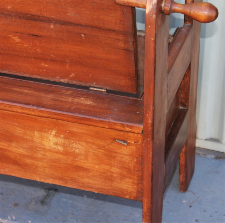 Wood 19Thc Lift Top Table From New England For Sale
