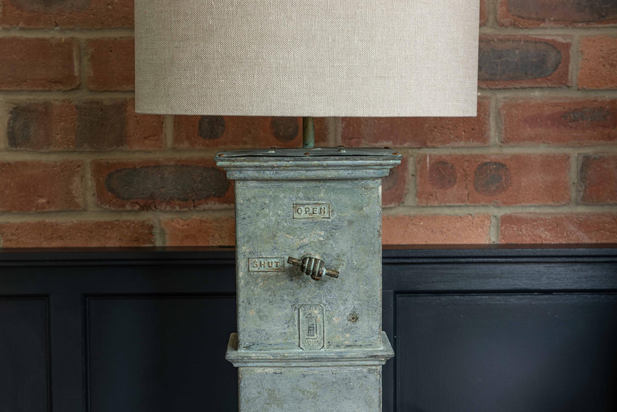Brass 19th Century London Makers Air Vent Table Lamp