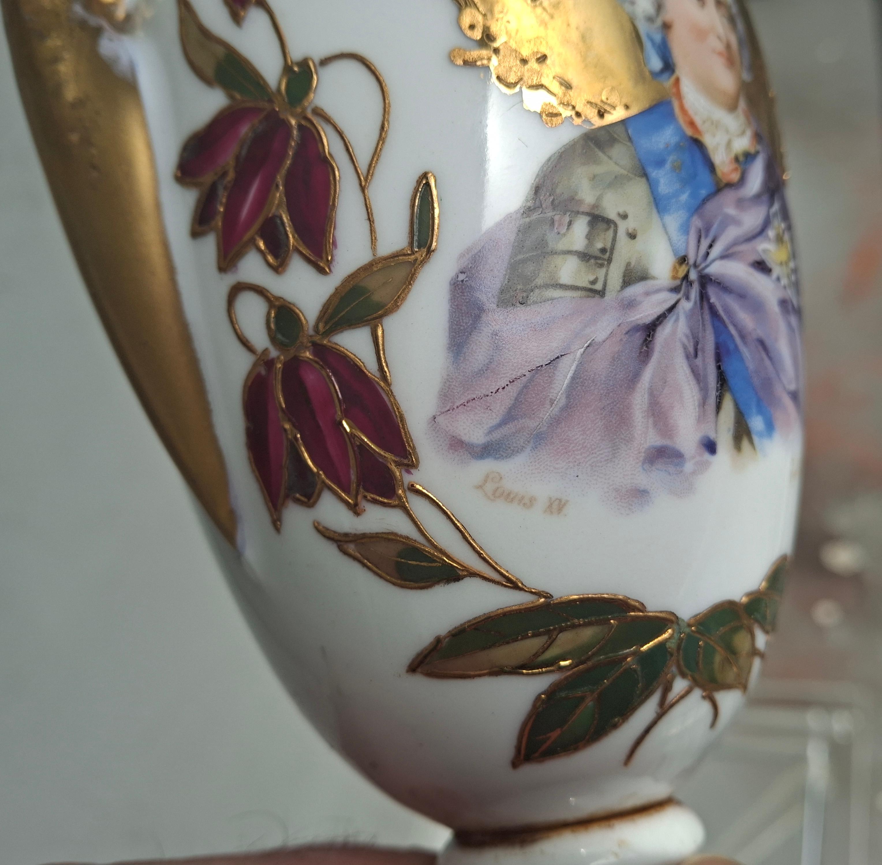 Vaso/urna in porcellana Luigi XV del XIX secolo Royal Vienna Porcelain in vendita 7