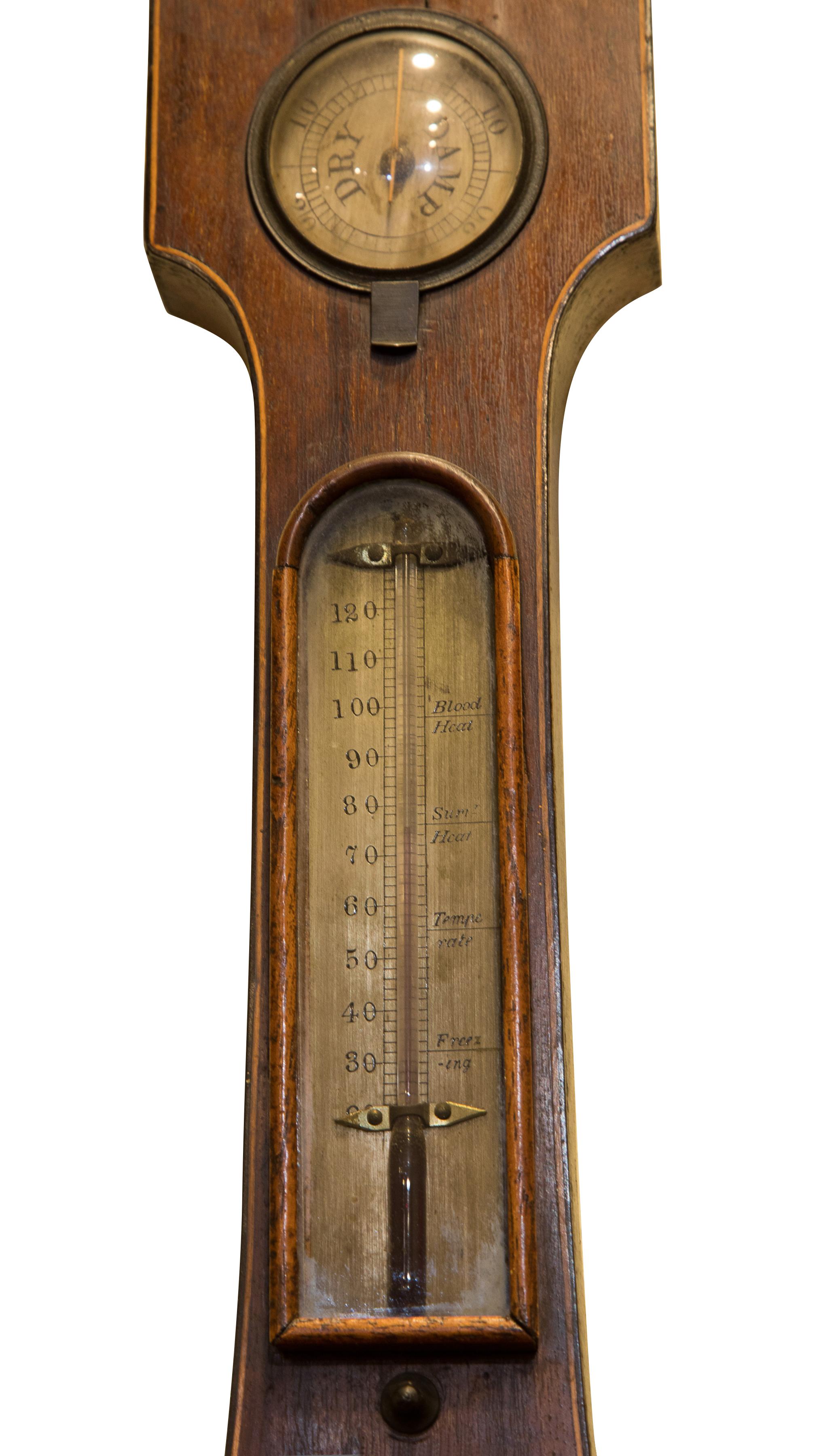 19th Century Mahogany Barometer by R Griffiths In Good Condition In Salisbury, GB