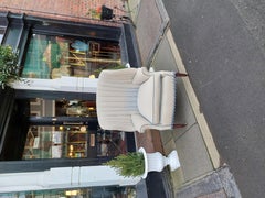 19thC Mahogany Framed Barrel Back Armchair