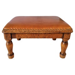Antique 19thc Maple Foot Stool from Pennsylvania