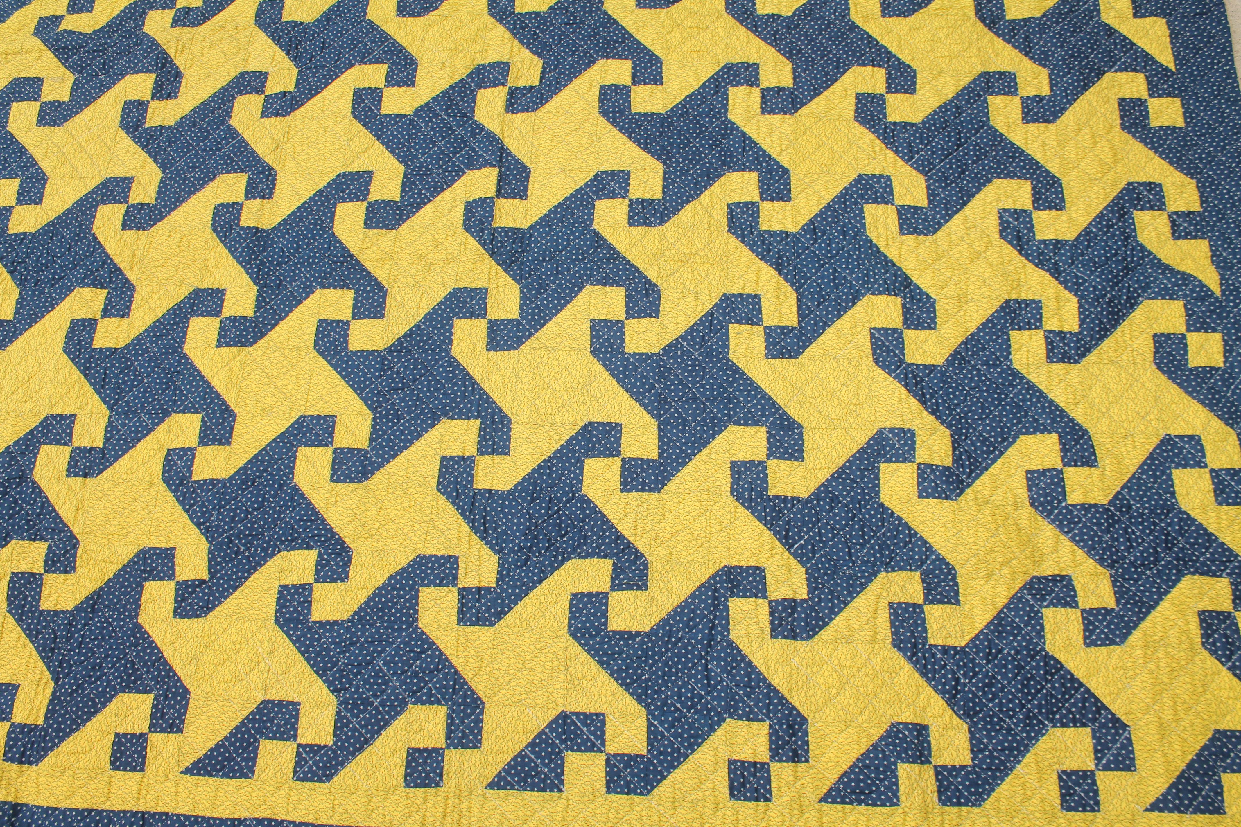 Adirondack 19thc Mexican Puzzle Quilt from Pennsylvania