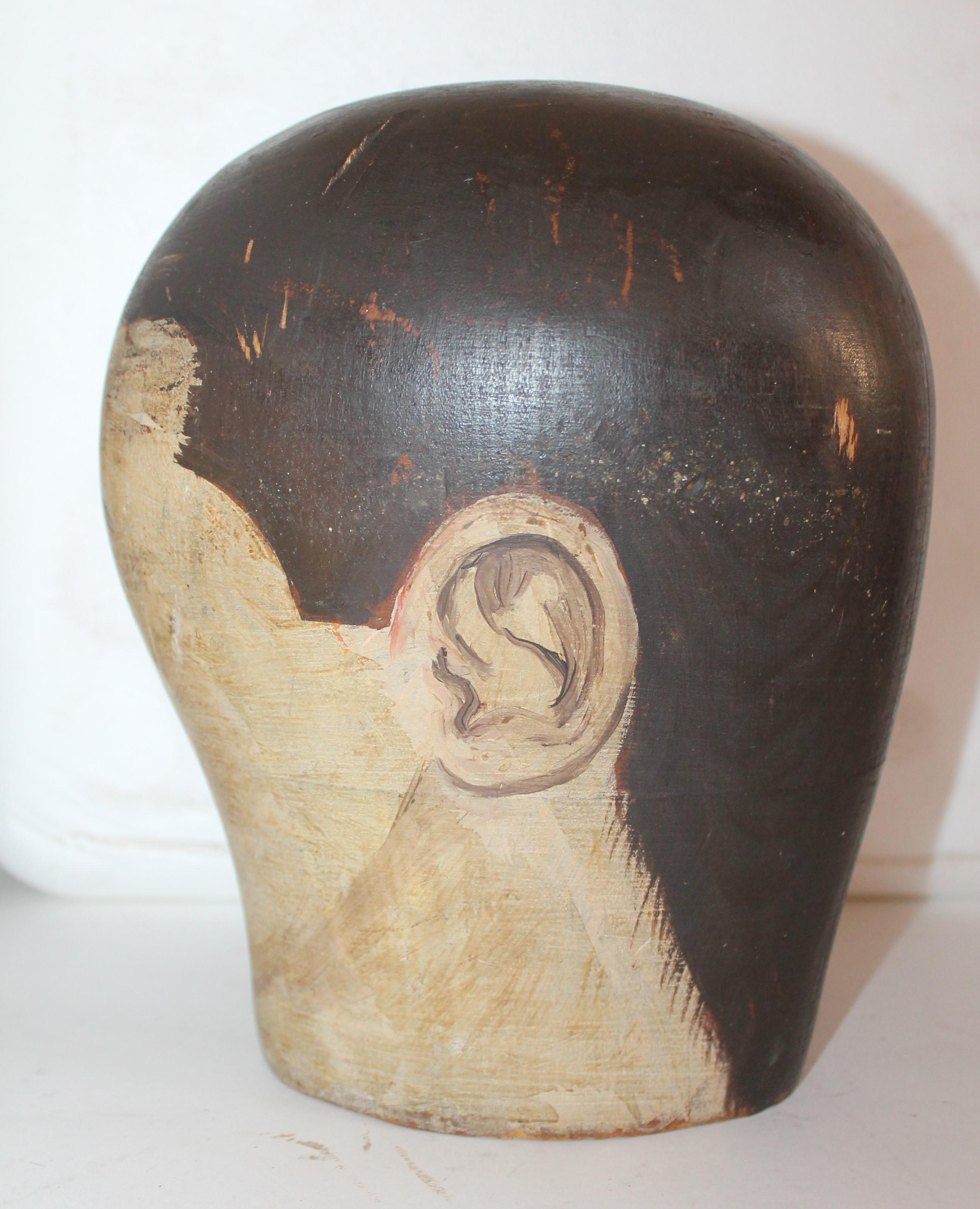 Country 19th Century Milliners Painted Head