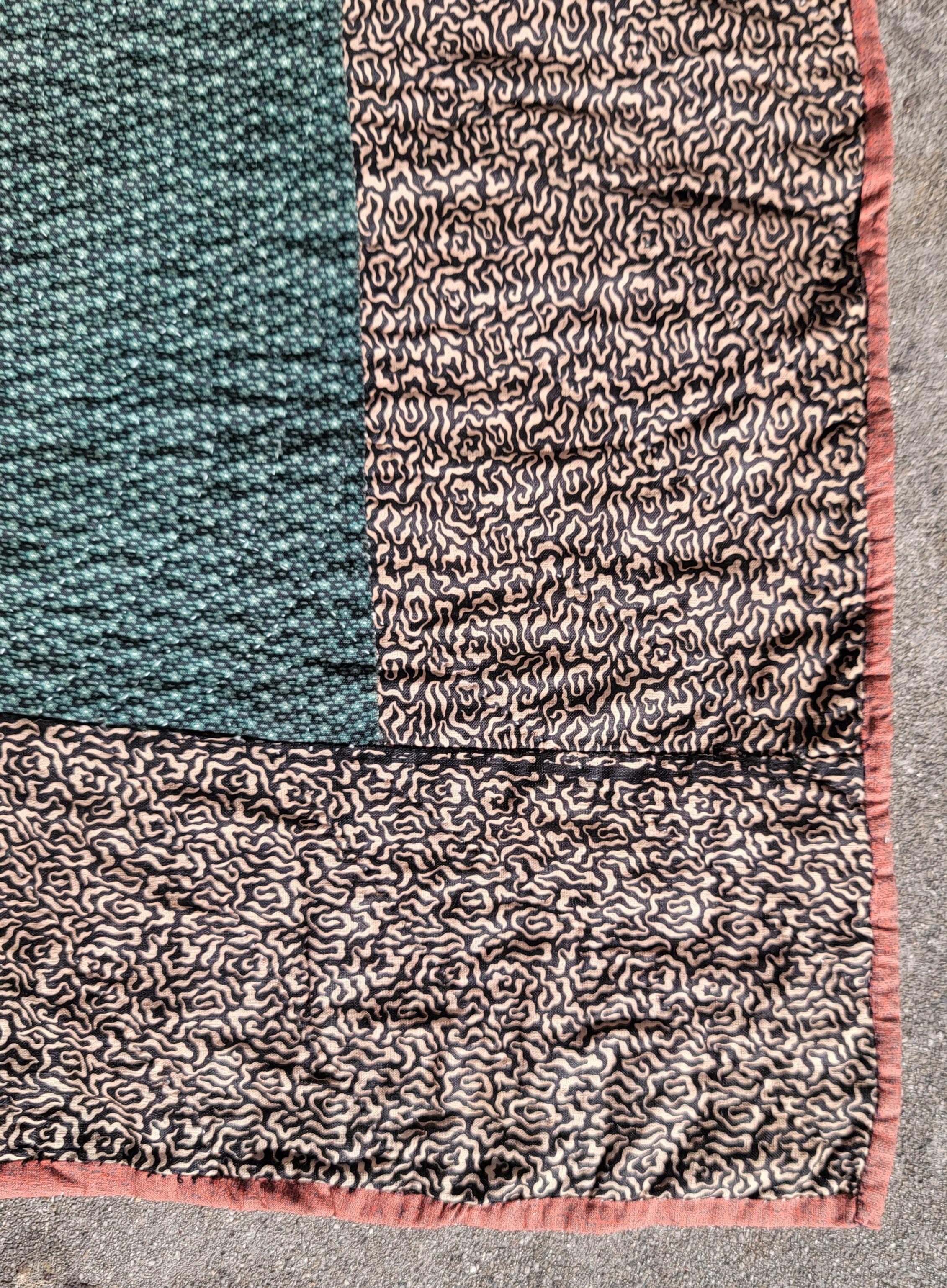 19. Jahrhundert Mini Pieced Bars Quilts (Baumwolle) im Angebot