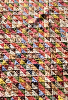 19. Jahrhundert Mini Pieced Vögel im Flug Patchwork Quilt