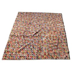 19thc Mini Pieced Birds in Flight Patchwork Quilt