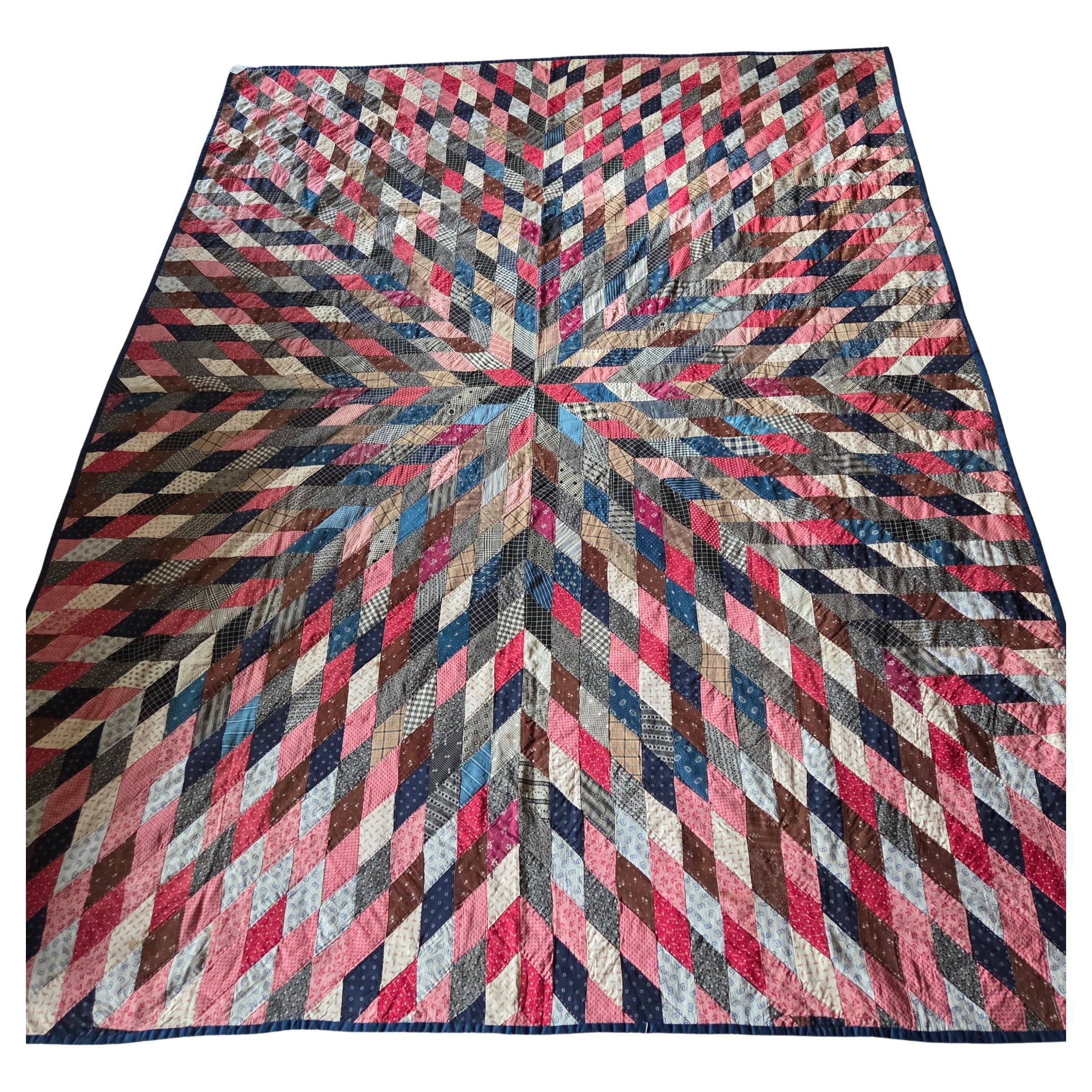 19Thc Mini Pieced Starburst Quilt