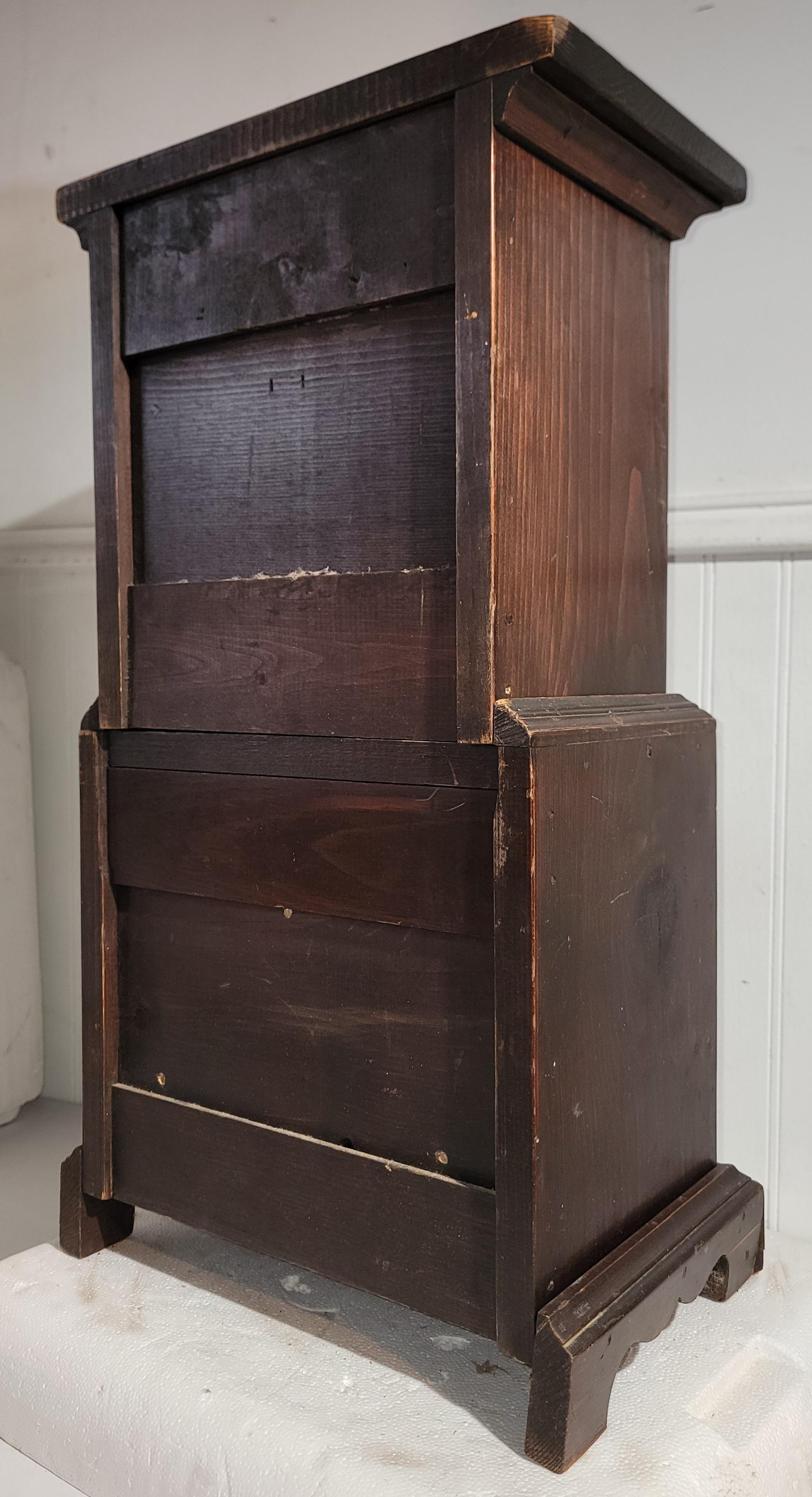 19Thc Mini Step Back Child's Cupboard-2 Pcs. For Sale 3
