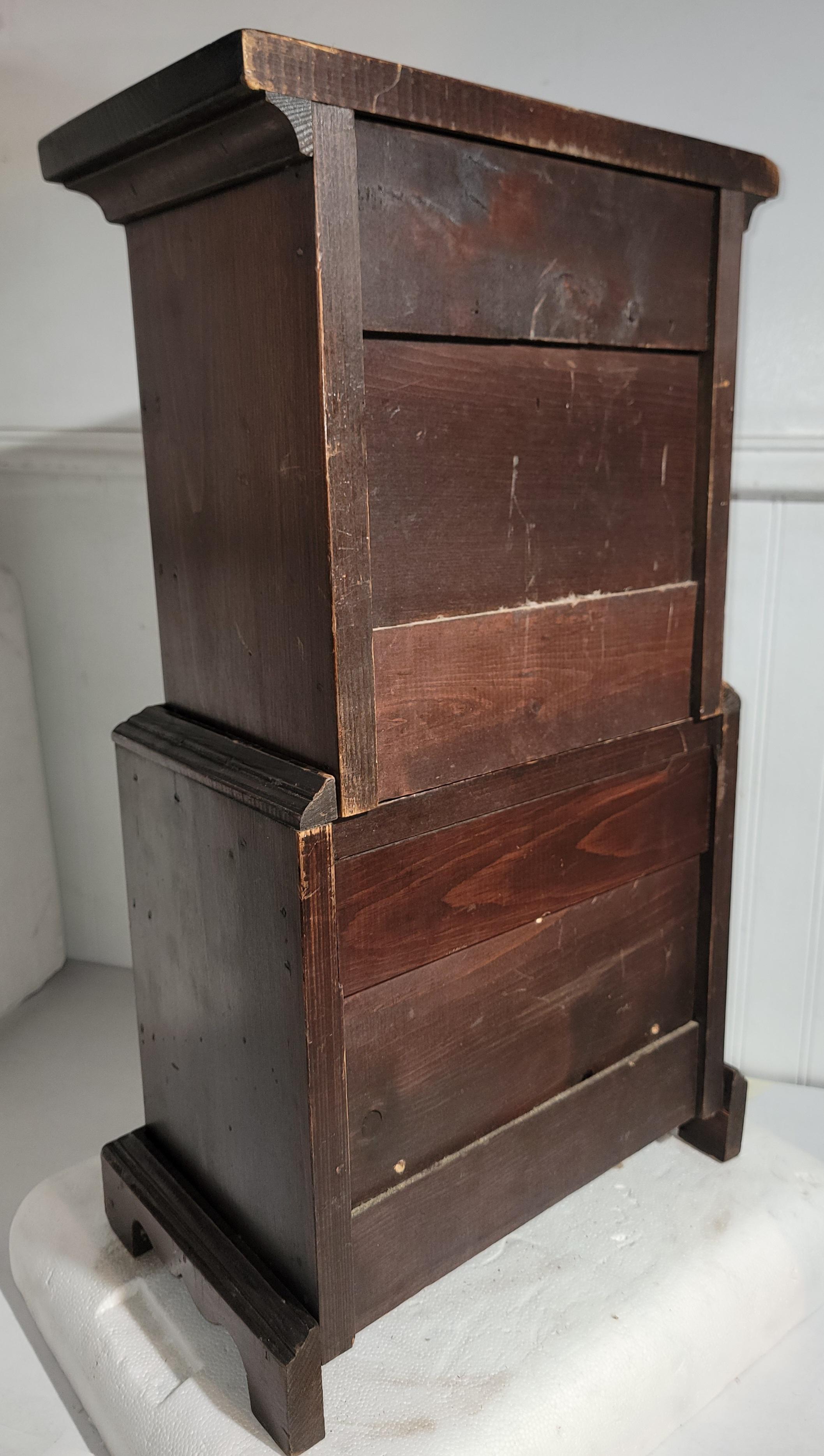 19Thc Mini Step Back Child's Cupboard-2 Pcs. For Sale 1