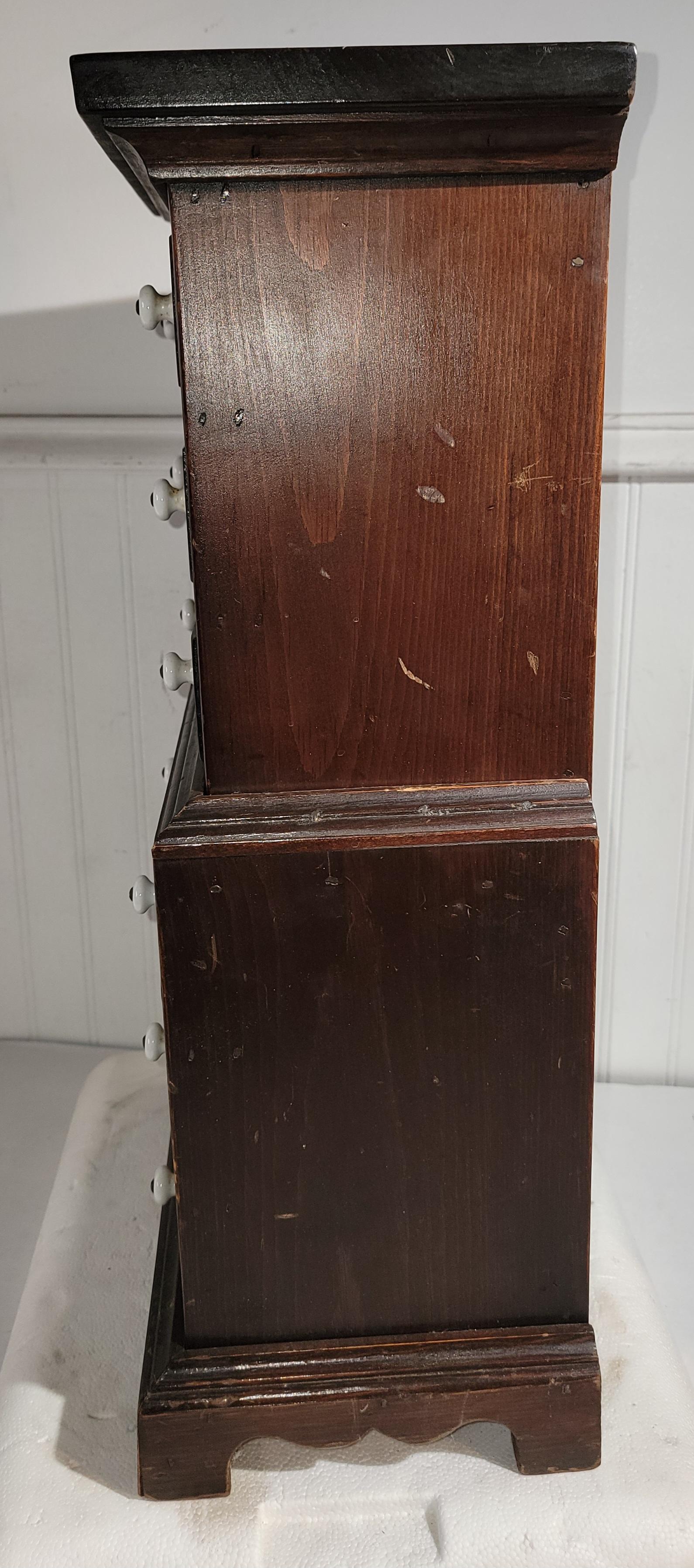 19Thc Mini Step Back Child's Cupboard-2 Pcs. For Sale 2