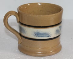 19th Century Mocha Seaweed Mug
