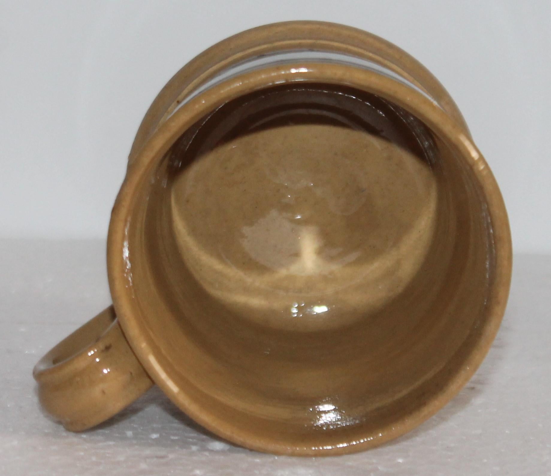 19th Century Mocha Seaweed Mug In Good Condition For Sale In Los Angeles, CA