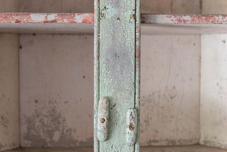 19thC Monumental Country Painted Cupboard For Sale at 1stDibs