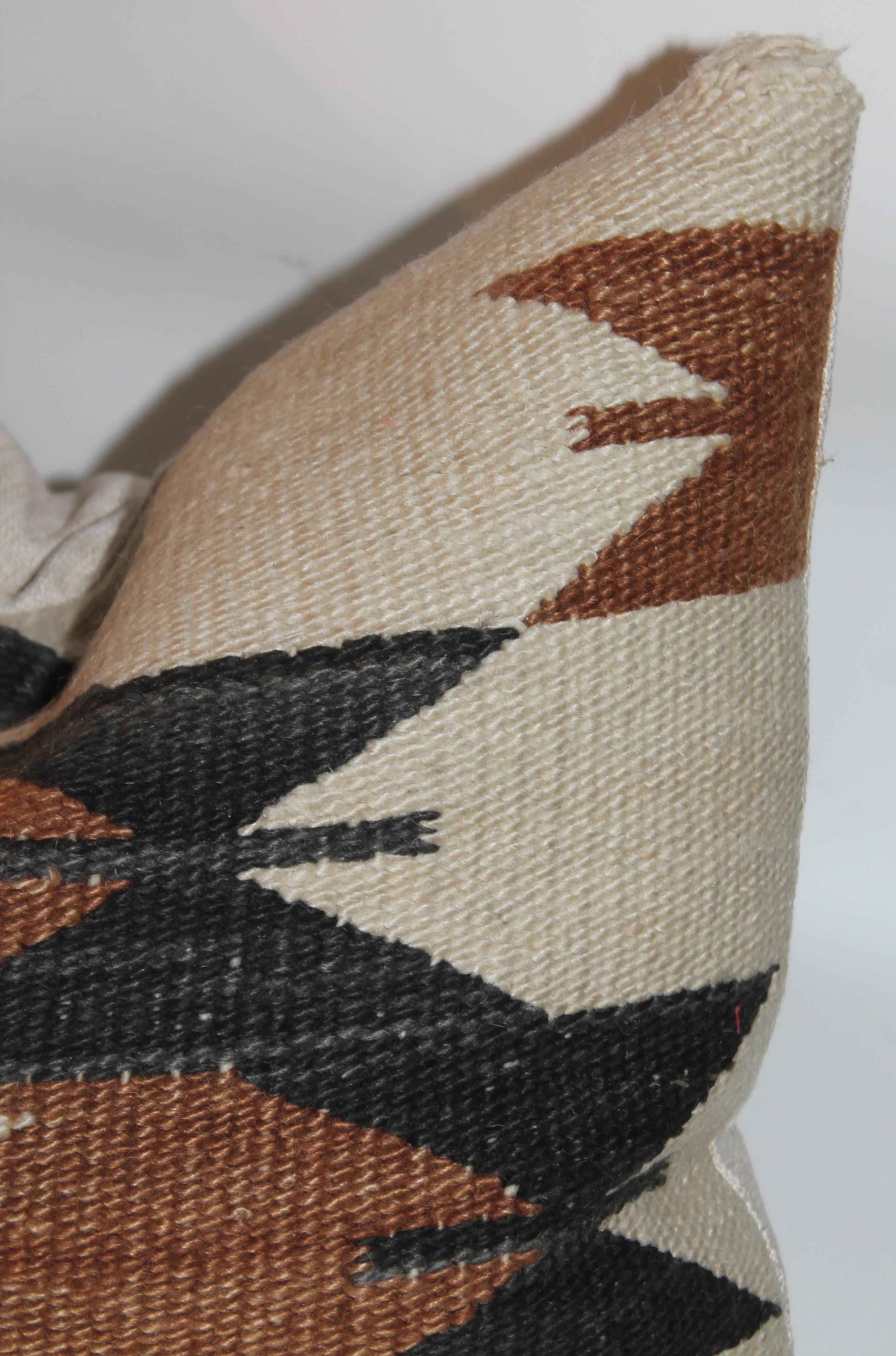 American 19thc Navajo Indian Geometric Weaving Pillows For Sale