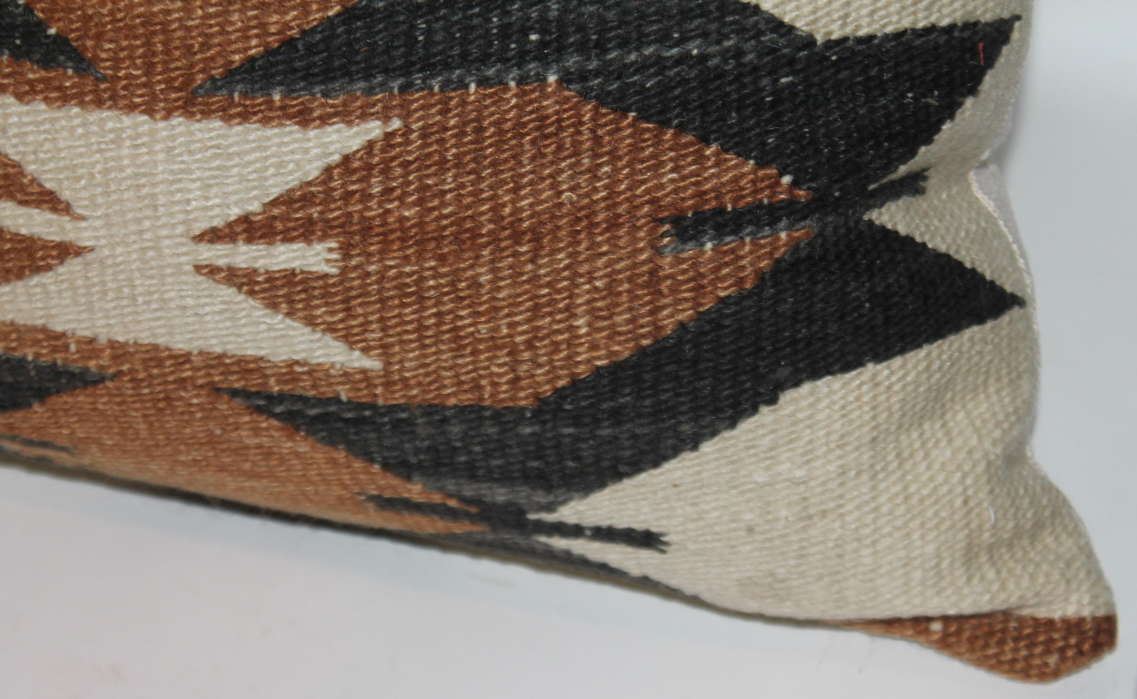 Hand-Woven 19thc Navajo Indian Geometric Weaving Pillows For Sale
