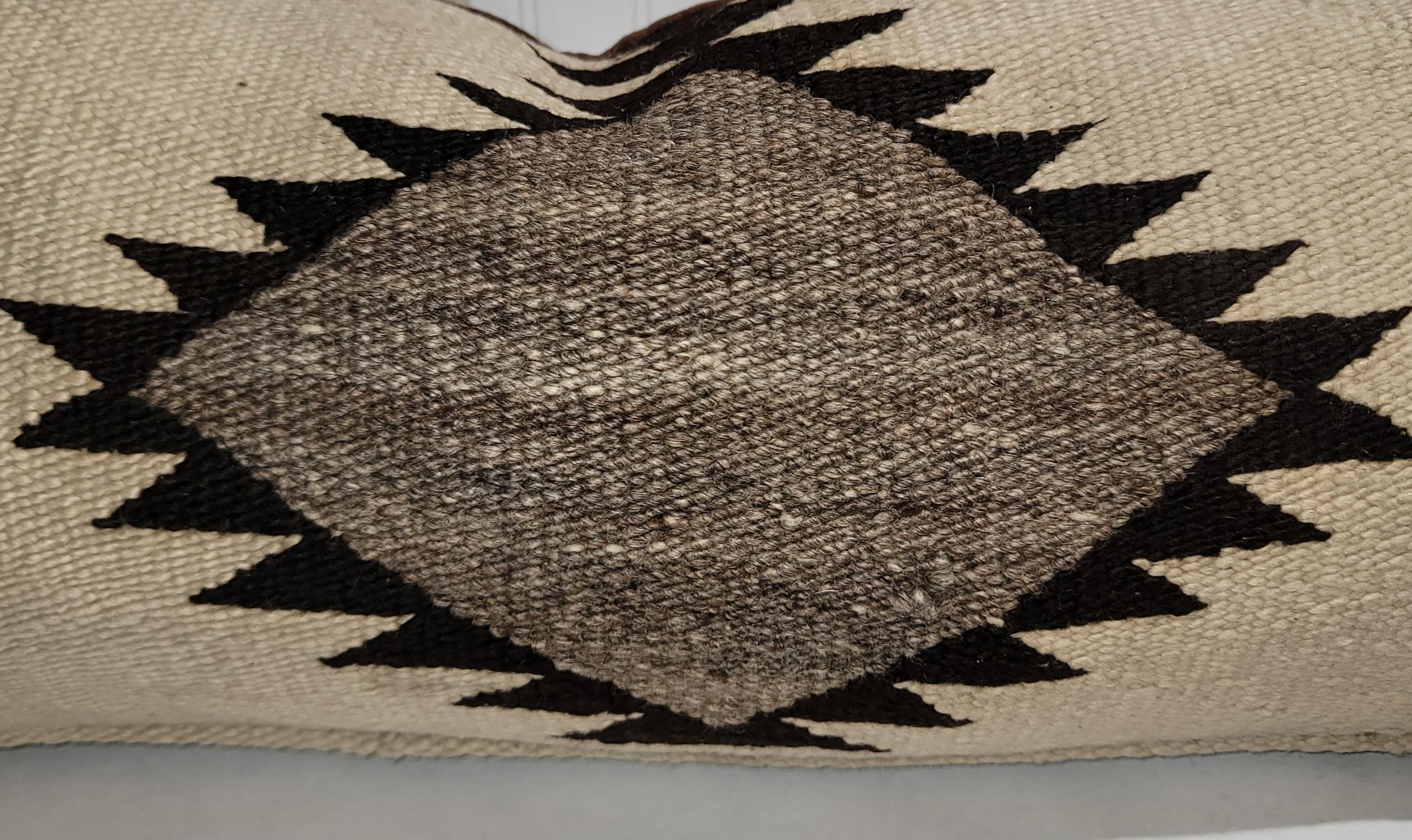 19th Century Navajo Indian Weaving Bolster Pillows In Good Condition For Sale In Los Angeles, CA